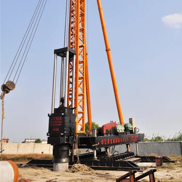 Marteaux diesel à tige de guidage DD180 pour pieux ronds