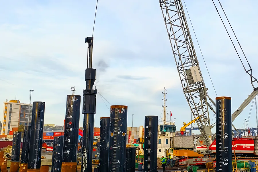 JUWEI dd le plus grand marteau diesel pour un port offshore