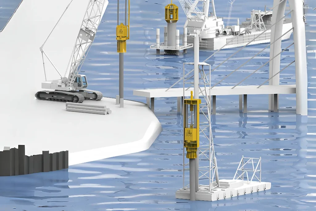 Marteaux-pilons Juwei pour l'offshore et les docks