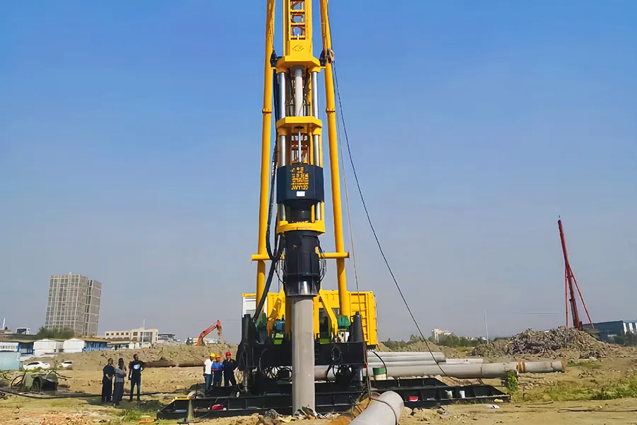 Marteau hydraulique JUWEI pour le battage de pieux pour la construction