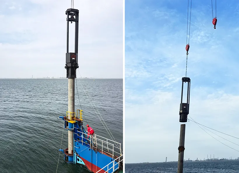 Juwei dd diesel hammer pile drivers for offshore