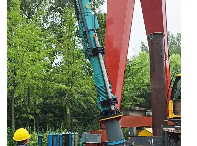 Essai de battage au marteau diesel d62
